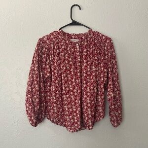 LOFT floral blouse